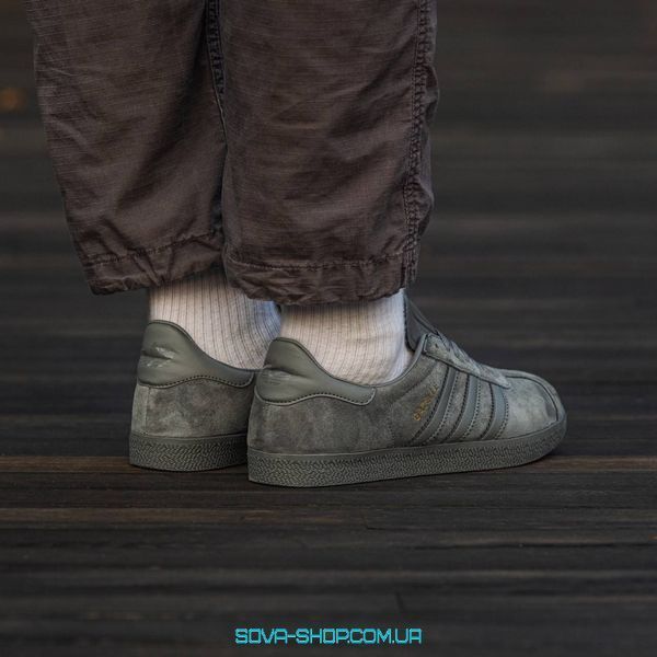 Мужские кроссовки Adidas Gazelle Dark Grey фото