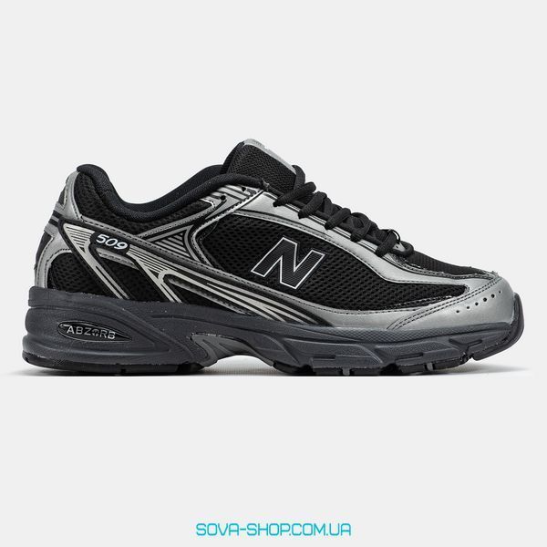 Мужские и женские кроссовки New Balance 509 Black Silver фото
