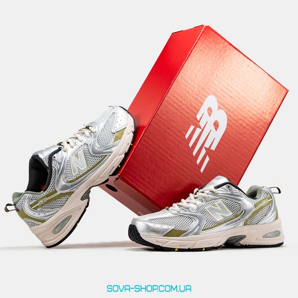 Чоловічі та жіночі кросівки New Balance 530 Silver Gold фото