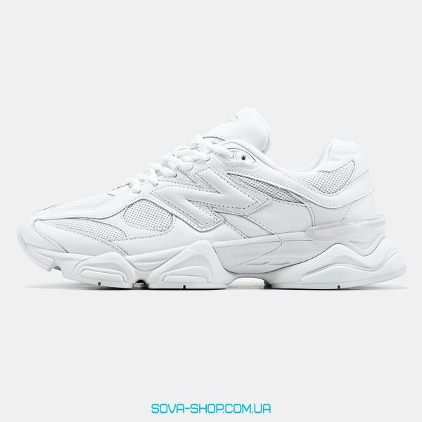 Чоловічі та жіночі кросівки New Balance 9060 Full White фото