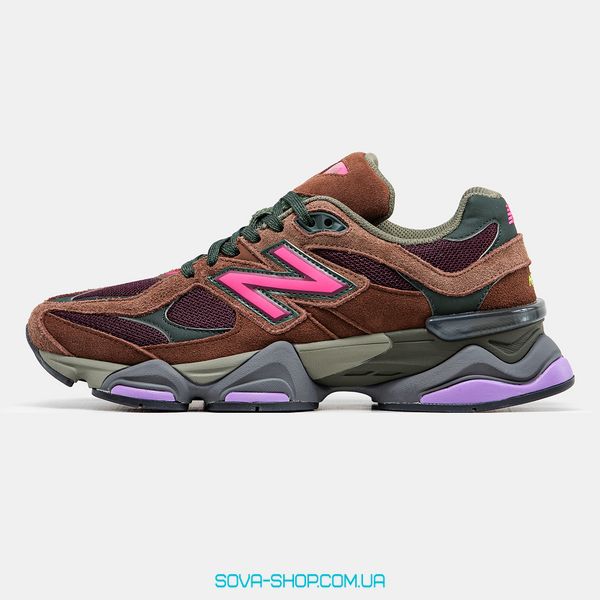 Чоловічі та жіночі кросівки New Balance 9060 Rich Oak Burgundy фото