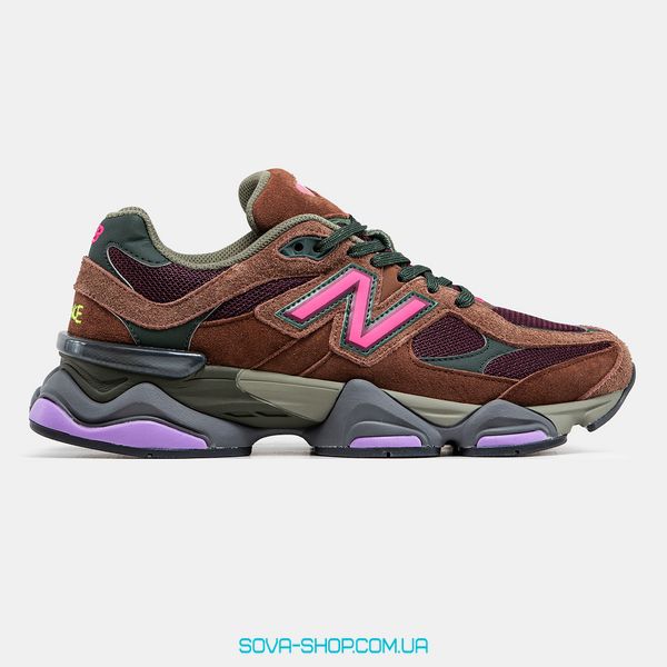 Чоловічі та жіночі кросівки New Balance 9060 Rich Oak Burgundy фото