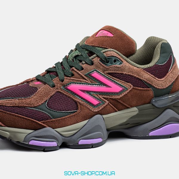 Чоловічі та жіночі кросівки New Balance 9060 Rich Oak Burgundy фото