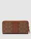 Гаманець Coach Round Fastener Long Wallet Signature Ginger Premium re-126796 фото 3