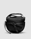Жіноча сумка Loewe Gate Small leather and Jacquard Shoulder Bag Black Premium re-11467 фото 1