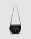 Женская сумка Loewe Gate Small leather and Jacquard Shoulder Bag Black Premium re-11467 фото 3
