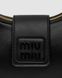 Женская сумка Miu Miu Leather Hobo Bag Black/Black Premium re-11778 фото 5