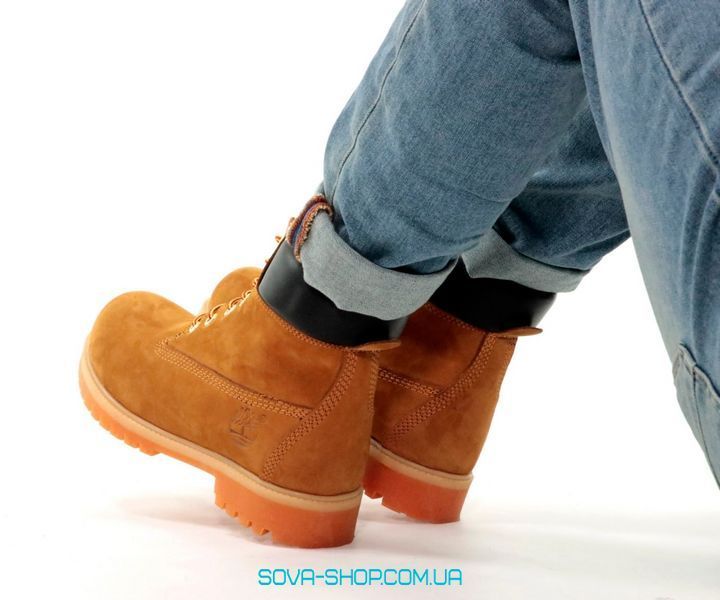 Зимові жіночі ботинки (Вовняне хутро) Timberland CLASSIC PREMIUM NUBUCK WATERPROOF Jinger фото