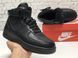 Зимние мужские кроссовки Black Gum "С МЕХОМ" Nike Air Force 1 re-3964 фото 4