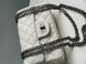 Жіноча сумка Chanel 1.55 Reissue Double Flap Leather Bag White/Black Premium re-11172 фото 6