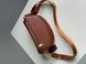 Жіноча бананка Coach Leather Signature Belt Bag, Tan/Rust Premium re-11859 фото 7