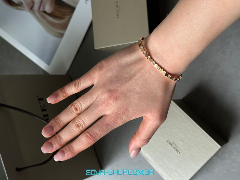 Браслет Chaumet Bee de Bracelet Rose Gold with Diamonds Premium фото