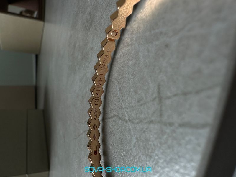 Браслет Chaumet Bee de Bracelet Rose Gold with Diamonds Premium фото