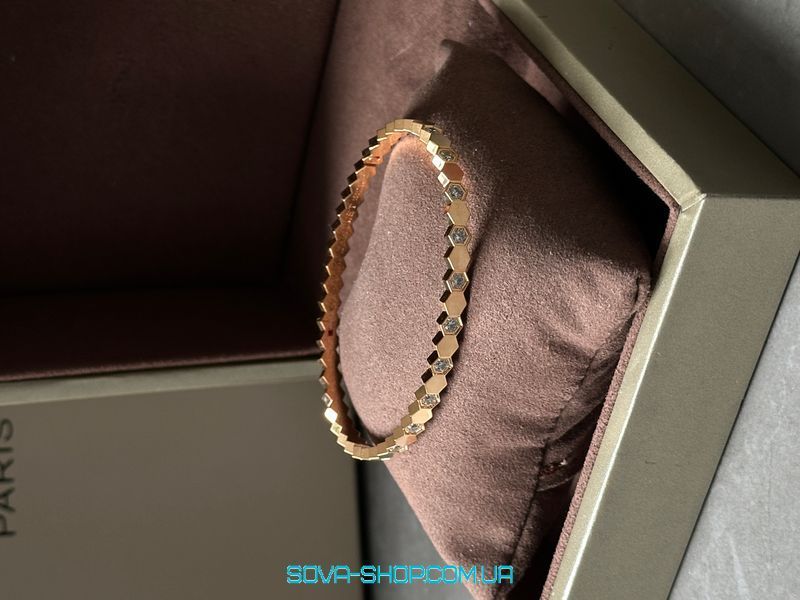 Браслет Chaumet Bee de Bracelet Rose Gold with Diamonds Premium фото
