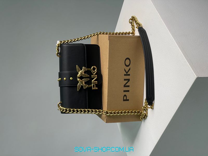 Женская сумка Pinko Mini Love Bag One Simply Black/Gold Premium фото