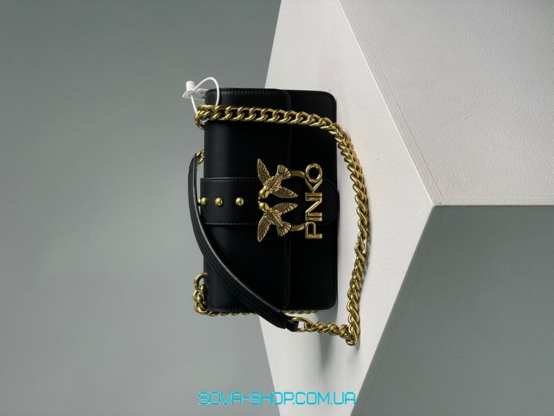 Женская сумка Pinko Mini Love Bag One Simply Black/Gold Premium фото