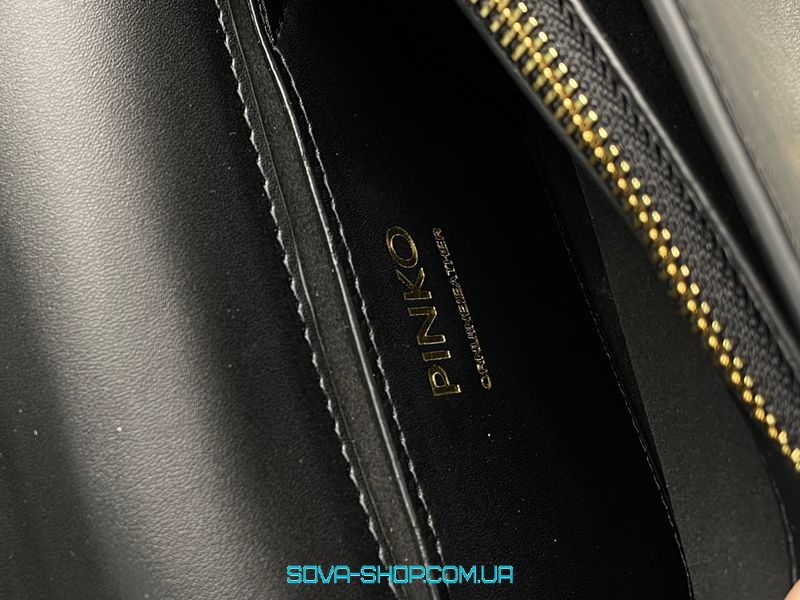 Женская сумка Pinko Mini Love Bag One Simply Black/Gold Premium фото