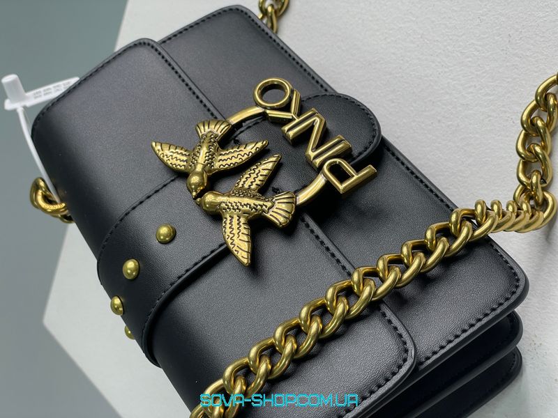 Жіноча сумка Pinko Mini Love Bag One Simply Black/Gold Premium фото