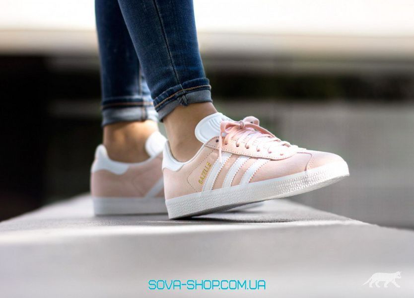 Жіночі кросівки Gazelle Vapour Pink/White Adidas фото