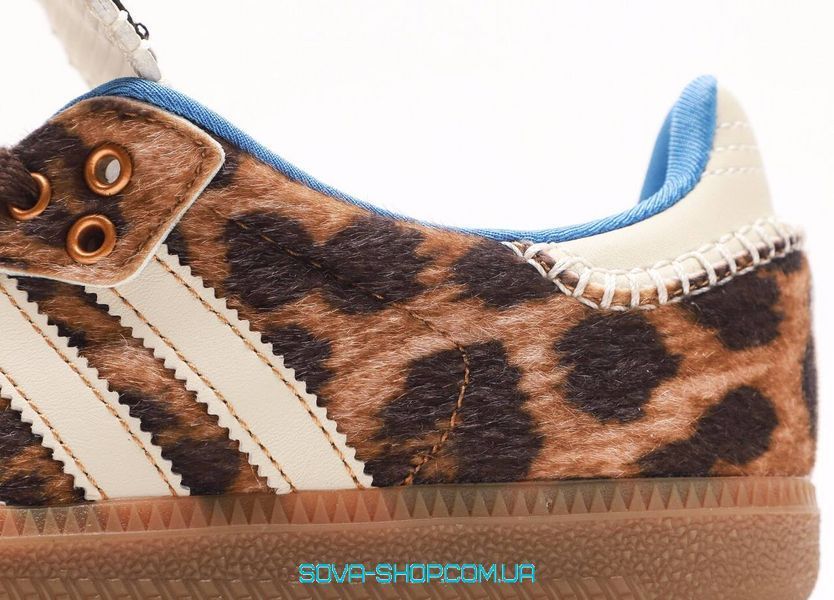 Женские кроссовки Adidas Samba x Wales Bonner "Pony Leopard" фото