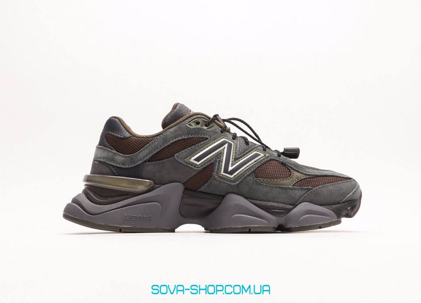Мужские и женские кроссовки New Balance 9060 Grey Brown фото