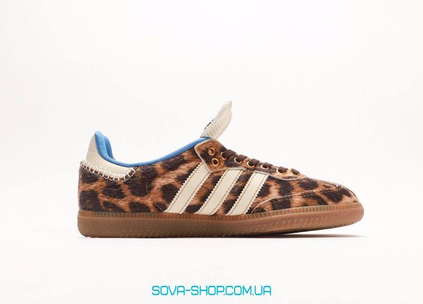 Женские кроссовки Adidas Samba x Wales Bonner "Pony Leopard" фото