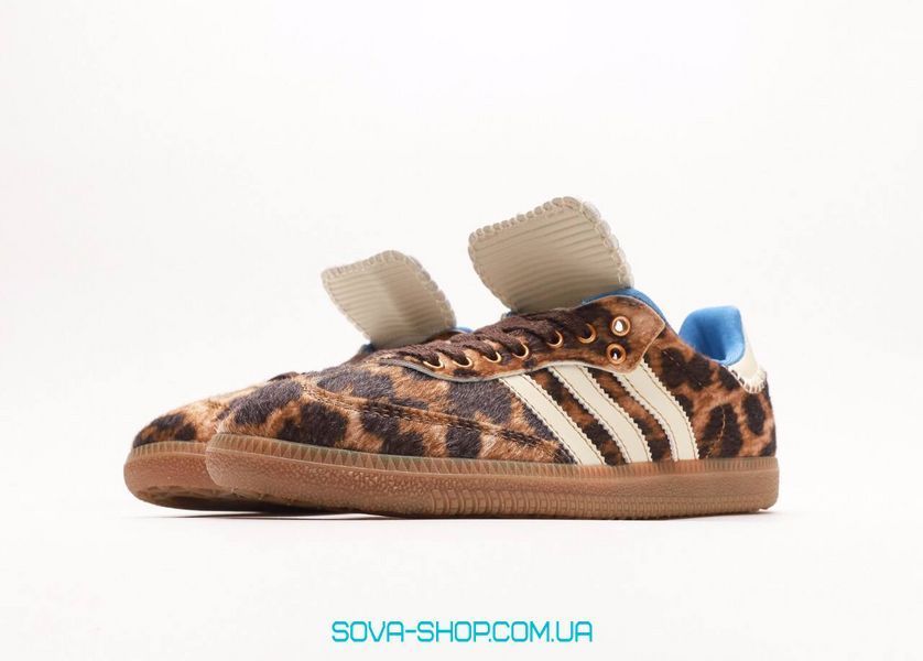 Женские кроссовки Adidas Samba x Wales Bonner "Pony Leopard" фото