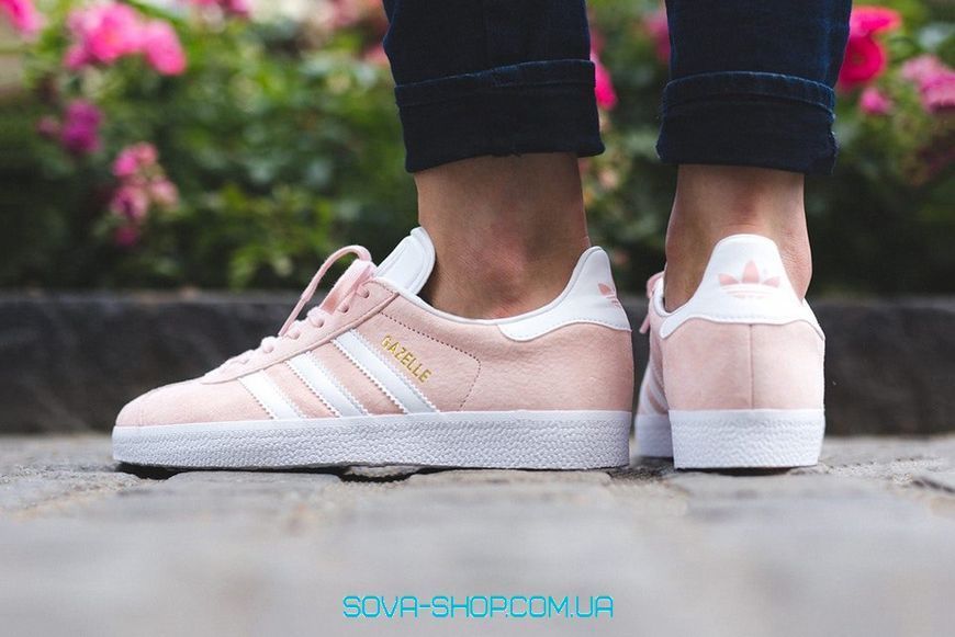 Жіночі кросівки Gazelle Vapour Pink/White Adidas фото