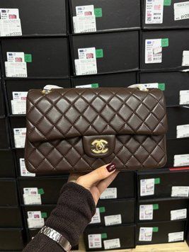 Жіноча сумка Chanel Classic 2.55 Medium Double Flap in Chocolate Premium фото