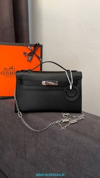 Женская сумка Hermes Kelly Pochette Black Premium фото