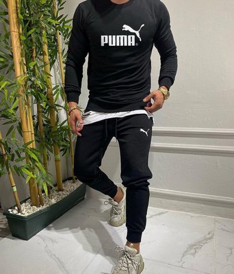 Мужской спортивный костюм Puma черный фото