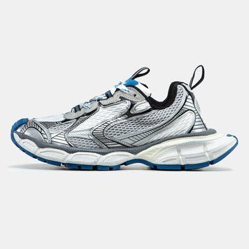 Жіночі кросівки Balenciaga 3ХL White Silver Blue фото