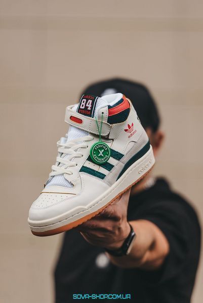 Чоловічі кросівки Adidas Forum High "White/Grey"" фото