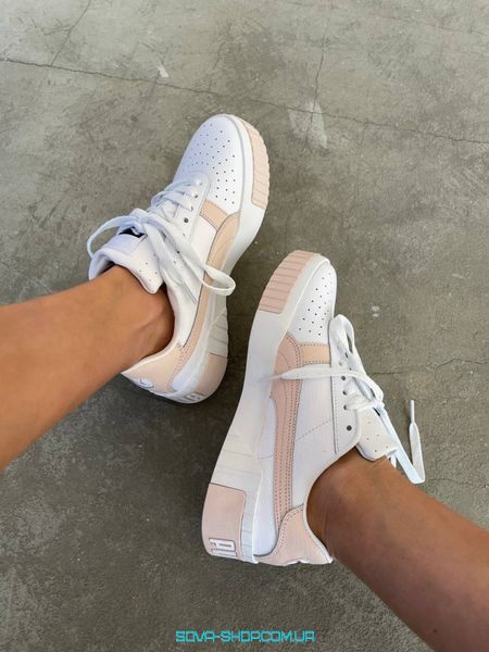 Жіночі кросівки Puma CALI WHITE / PINK 2.0 фото