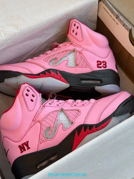 Жіночі баскетбольні кросівки AWAKE NY x Air Jordan 5 Retro &lsquo;Boro - Arctic Pink&rsquo; фото