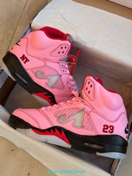 Жіночі баскетбольні кросівки AWAKE NY x Air Jordan 5 Retro &lsquo;Boro - Arctic Pink&rsquo; фото