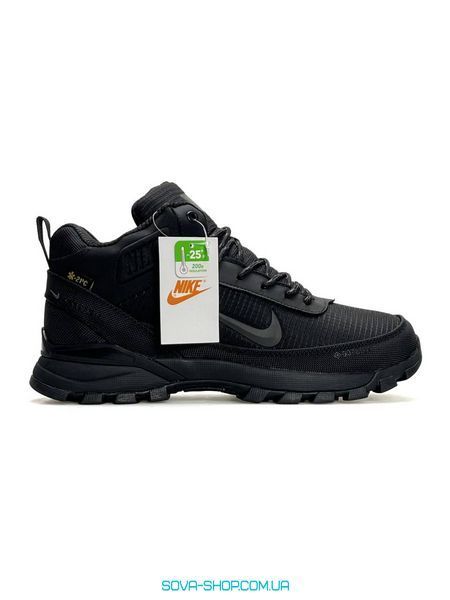 Чоловічі зимові кросівки Nike Rivah Fur Gore-Tex All Black фото