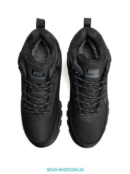 Чоловічі зимові кросівки Nike Rivah Fur Gore-Tex All Black фото