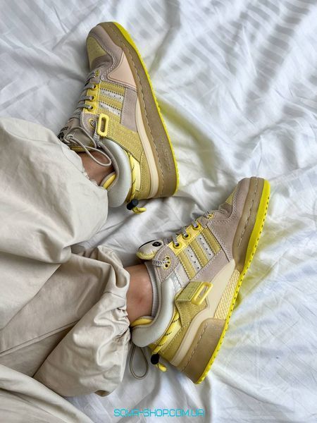 Жіночі кросівки Adidas Forum x Bad Bunny "Yellow" Premium фото