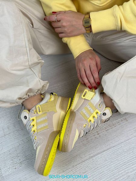 Жіночі кросівки Adidas Forum x Bad Bunny "Yellow" Premium фото