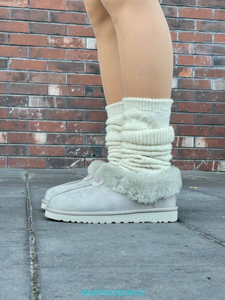 Жіночі зимові ботинки Ugg Coquette Light Grey Premium фото