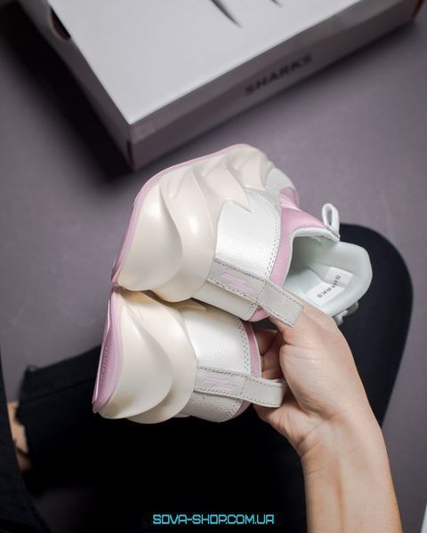 Жіночі кросівки Sharks Boost Pink White Women Adidas фото
