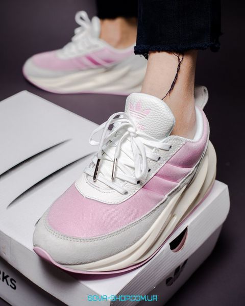 Жіночі кросівки Sharks Boost Pink White Women Adidas фото