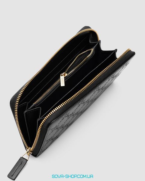 Гаманець Gucci Black Guccissima Zip-Around Wallet Premium фото