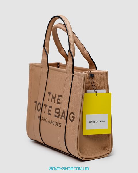 Женская сумка Marc Jacobs The Leather Small Tote Bag Beige Premium фото
