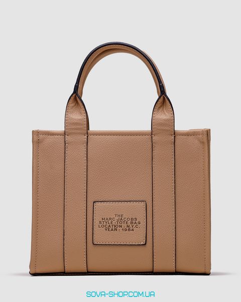 Жіноча сумка Marc Jacobs The Leather Small Tote Bag Beige Premium фото