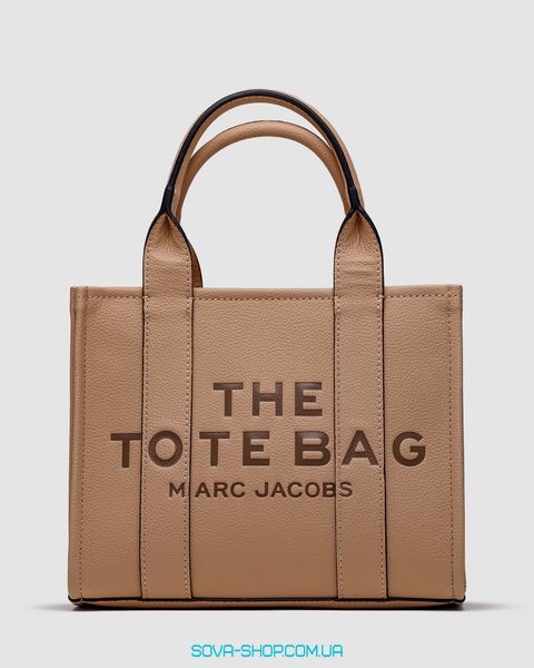 Жіноча сумка Marc Jacobs The Leather Small Tote Bag Beige Premium фото