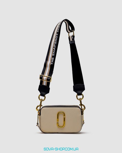 Жіноча сумка Marc Jacobs The Snapshot Cream/Black Premium фото