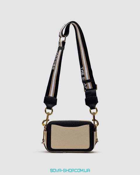 Женская сумка Marc Jacobs The Snapshot Cream/Black Premium фото