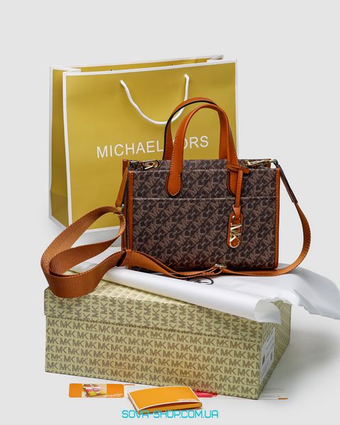 Жіноча сумка Michael Kors GIGI LG Grab Tote Brown Premium фото